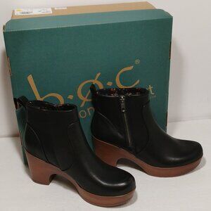 B.O.C. BLAKELYNN Ankle Boots Womens 6M Black Zip Booties